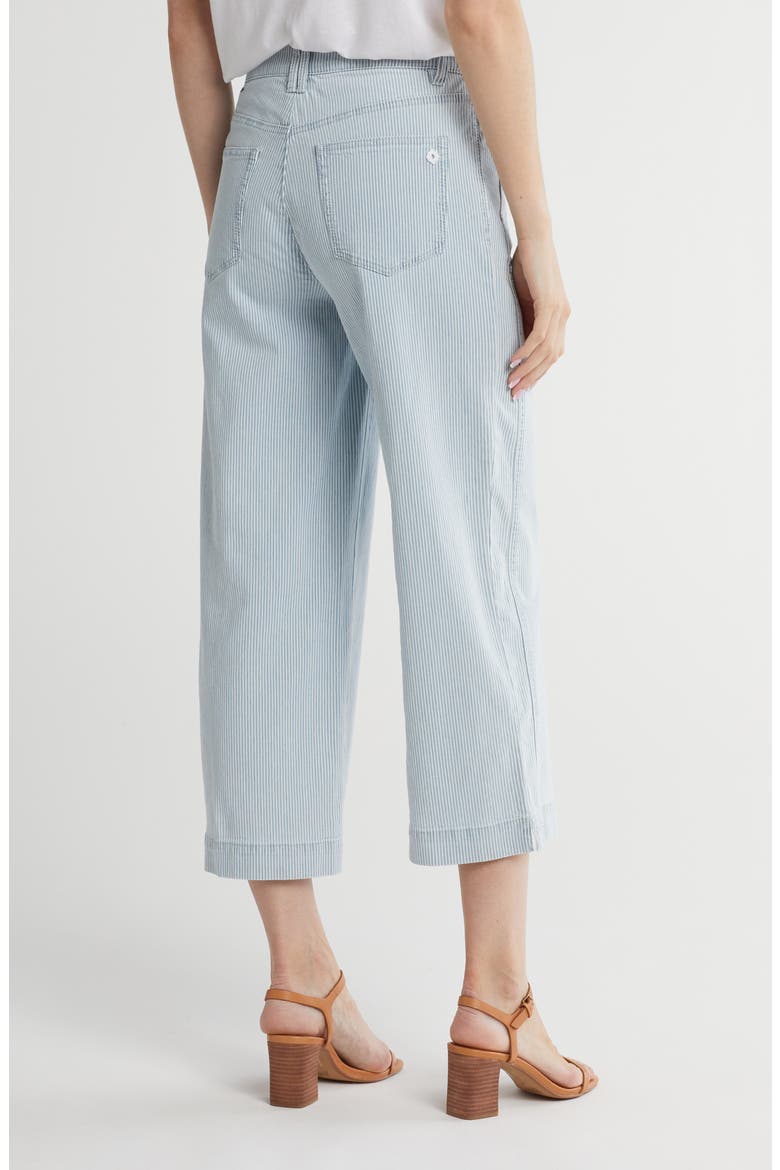 Railroad Stripe Wide Leg Ankle Crop, Alternate, color, POWDER BLUE