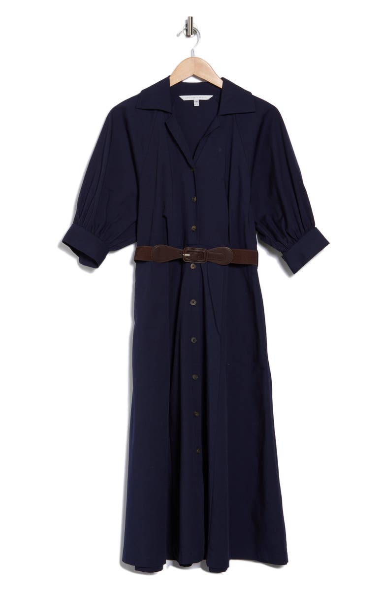 SANDRA DARREN Short Sleeve Belted Shirtdress, Main, color, 