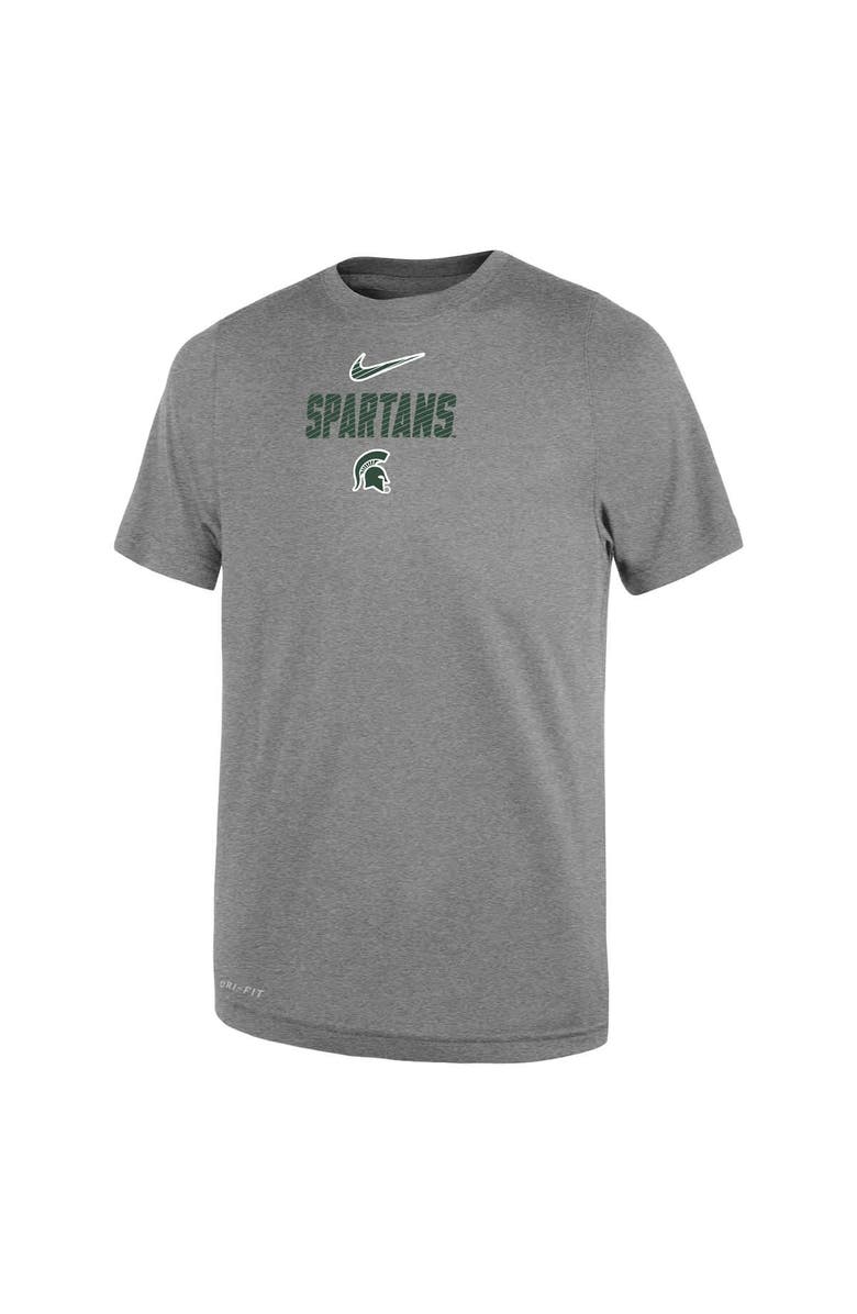 Nike Toddler Nike Heather Gray Michigan State Spartans Legend Slogan Performance T-Shirt, Alternate, color, Heather Gray