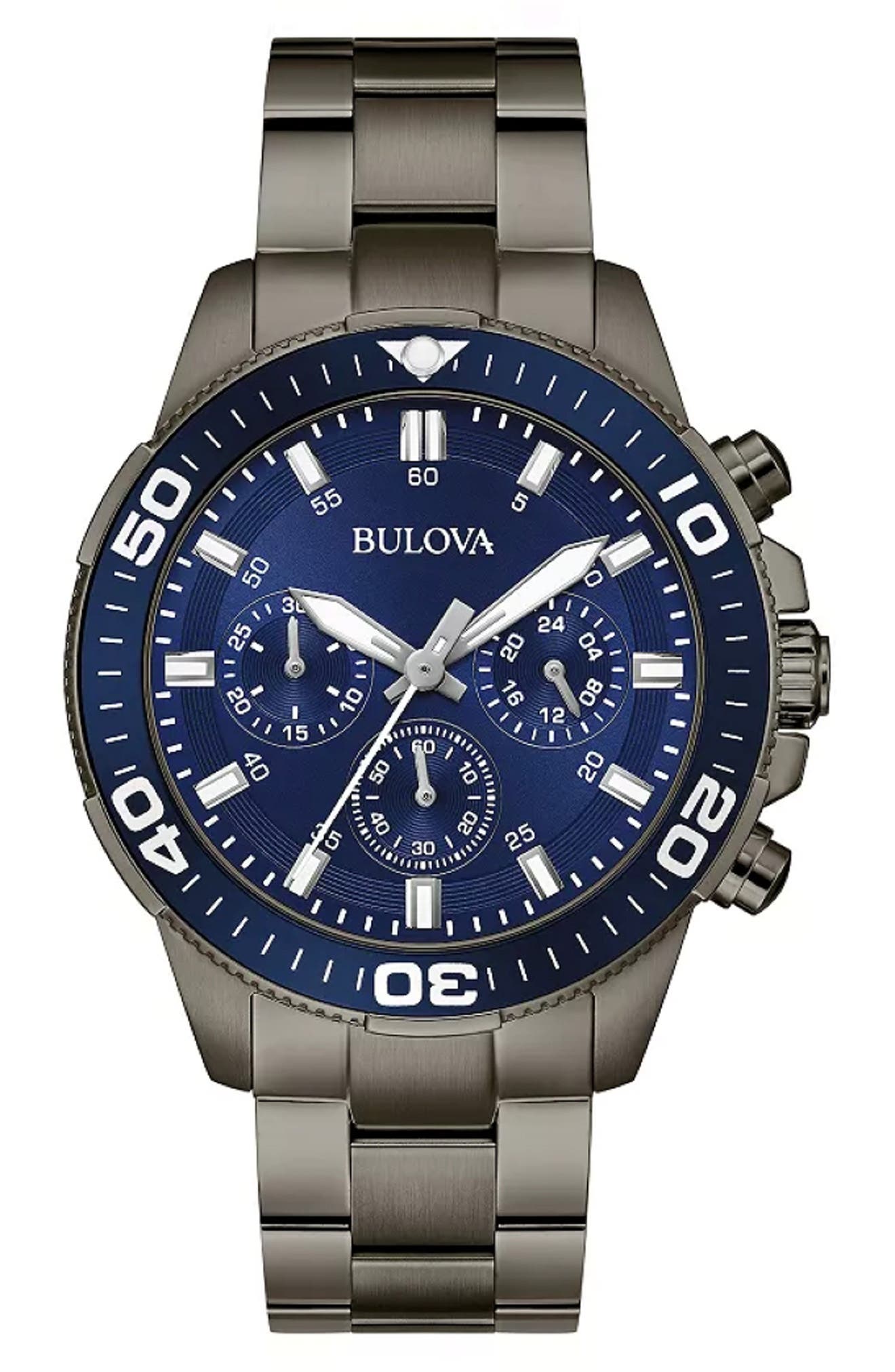 BULOVA Chronograph Bracelet Watch, 45mm