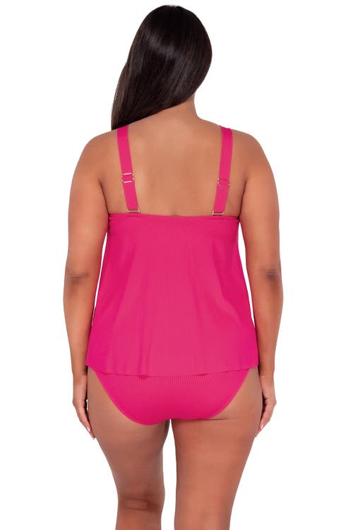 Sunsets Escape Sadie Tankini In Begonia Sandbar Rib