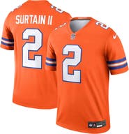 Nike Men's Nike Patrick Surtain II Orange Denver Broncos Alternate Legend Player Performance Top