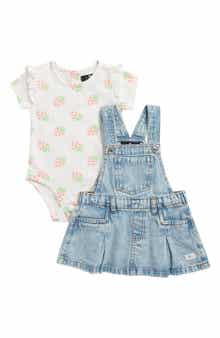 7 For All Mankind Pleated Skirtall & Bodysuit Set