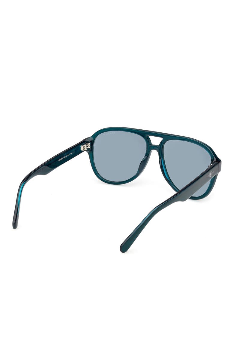 Pilot Sunglasses, Alternate, color, SHINY DARK GREEN / GREEN