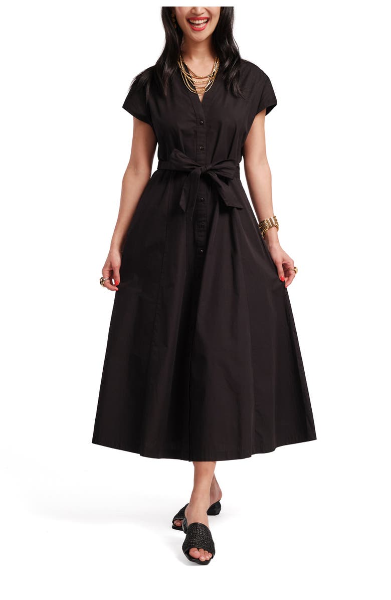 Frances Valentine Eve Dress Solid, Main, color, Black