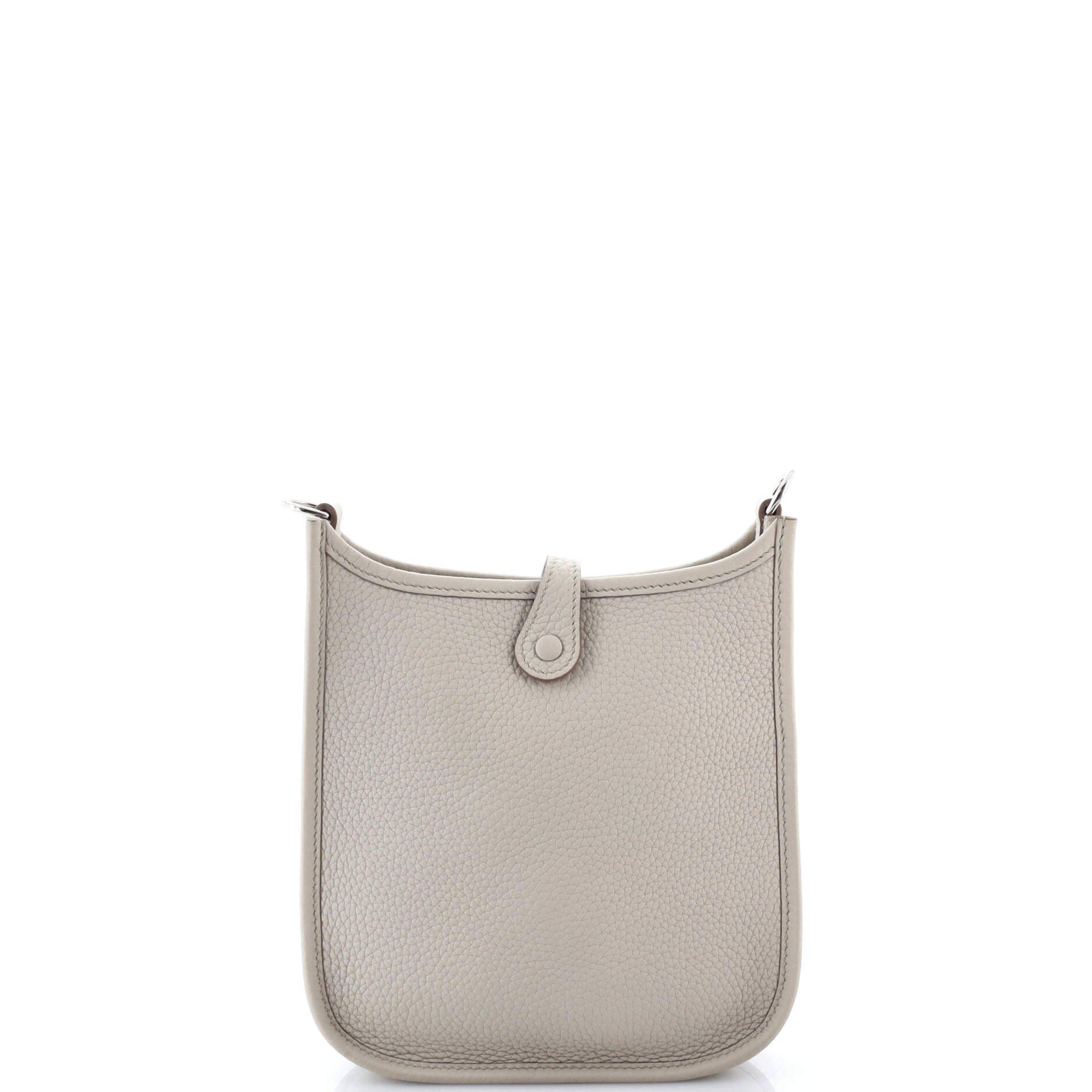 Pre-Owned Hermes Evelyne Bag Gen III Clemence TPM, Alternate, color, Beton