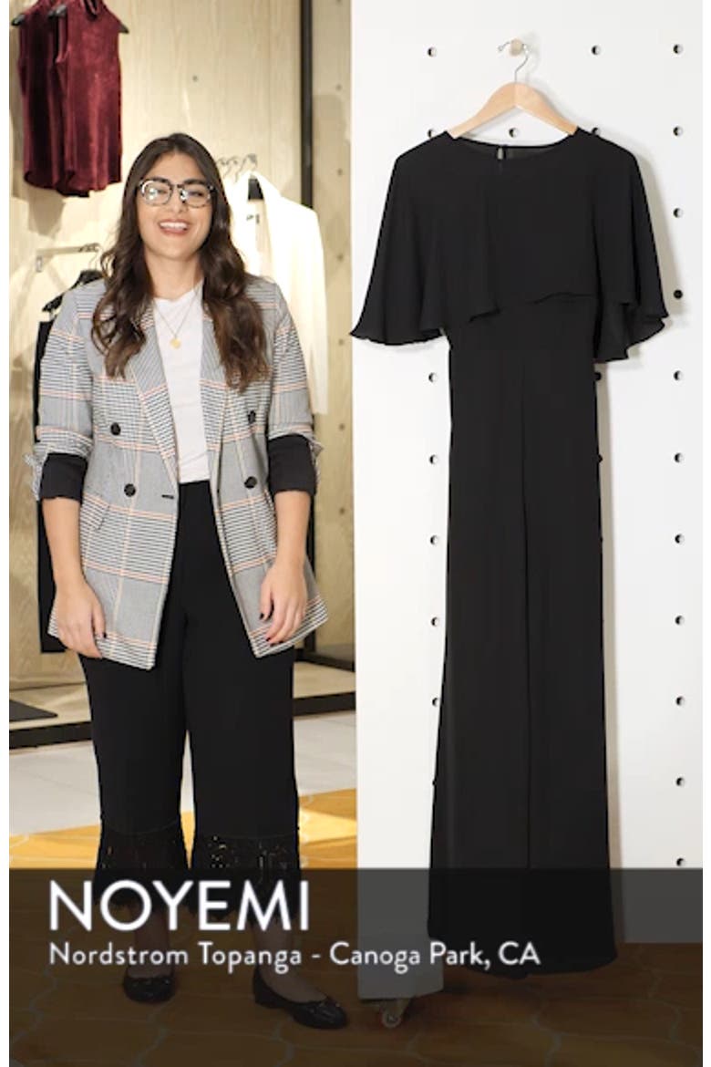 Georgette Jumpsuit with Removable Cape video