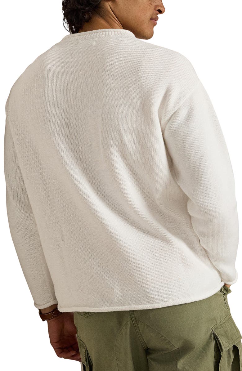 Polo Ralph Lauren Polo Bear Intarsia Sweater, Alternate, color, Deckwash White