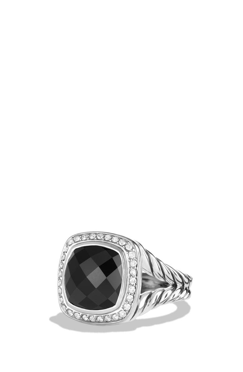 David Yurman Albion<sup>®</sup> Diamond Halo Sterling Silver Ring, Main, color,