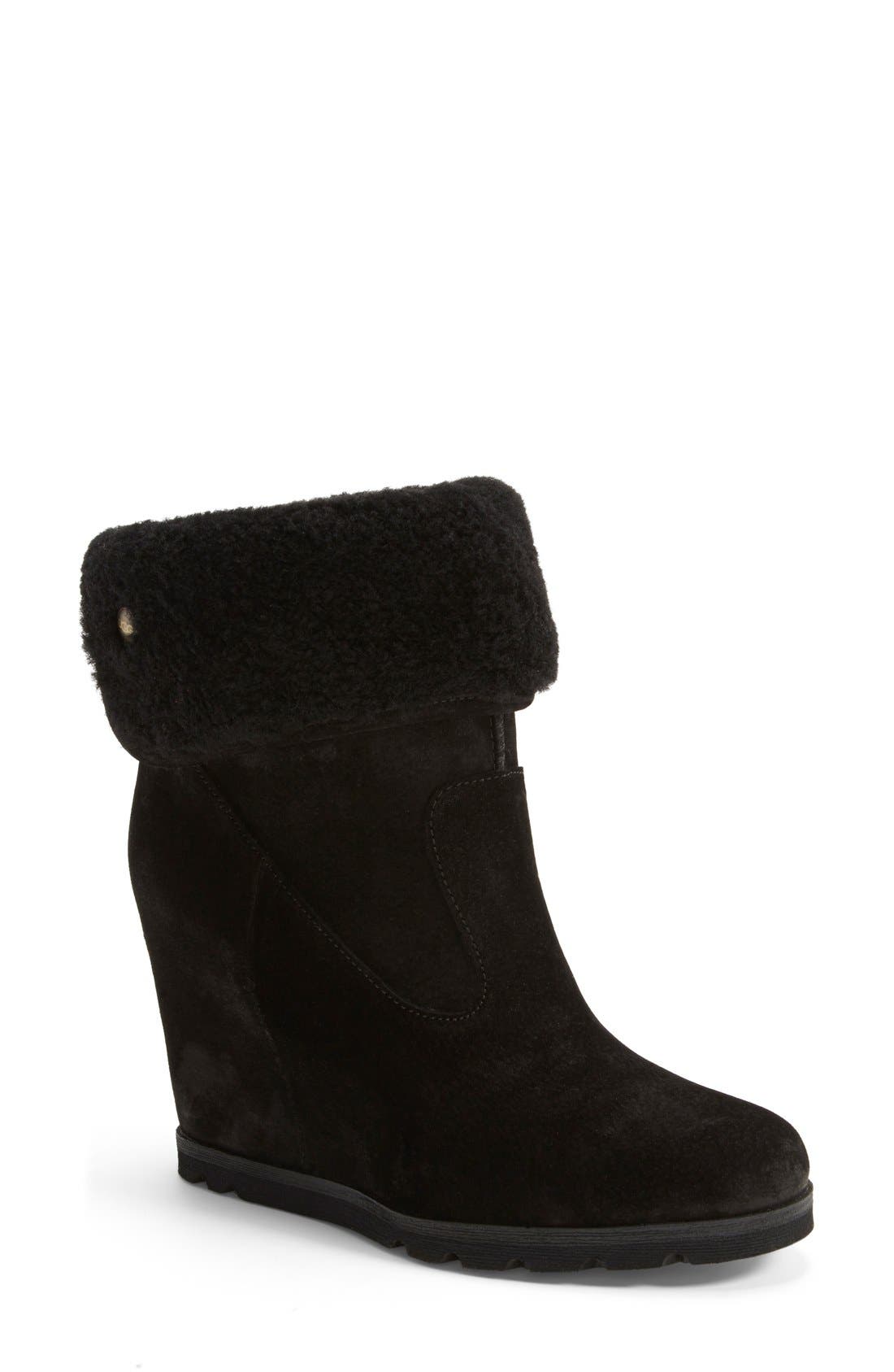 UGG<sup>®</sup> Australia 'Kyra' Water Resistant Wedge Bootie, Main, color, 