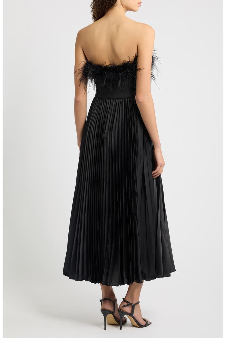Tierra Strapless Maxi Dress, Alternate, color, BLACK