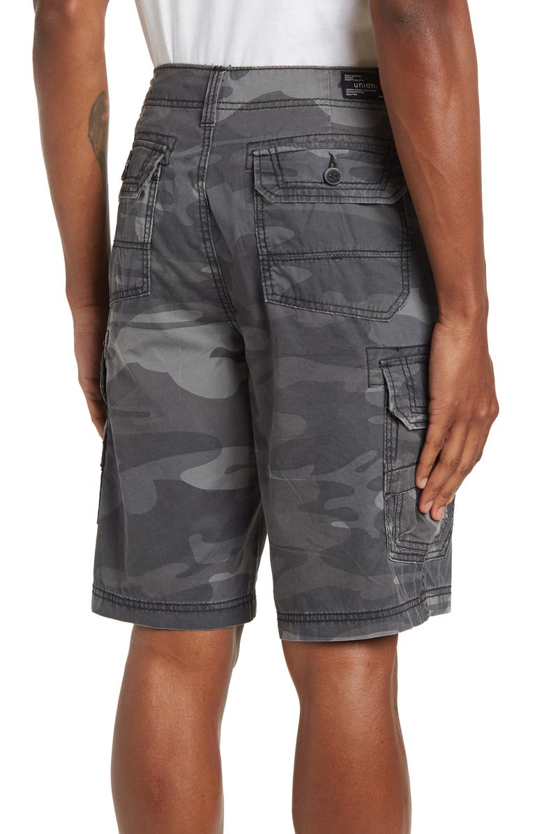 Union Fairview Camo Print Cargo Shorts, Alternate, color, 