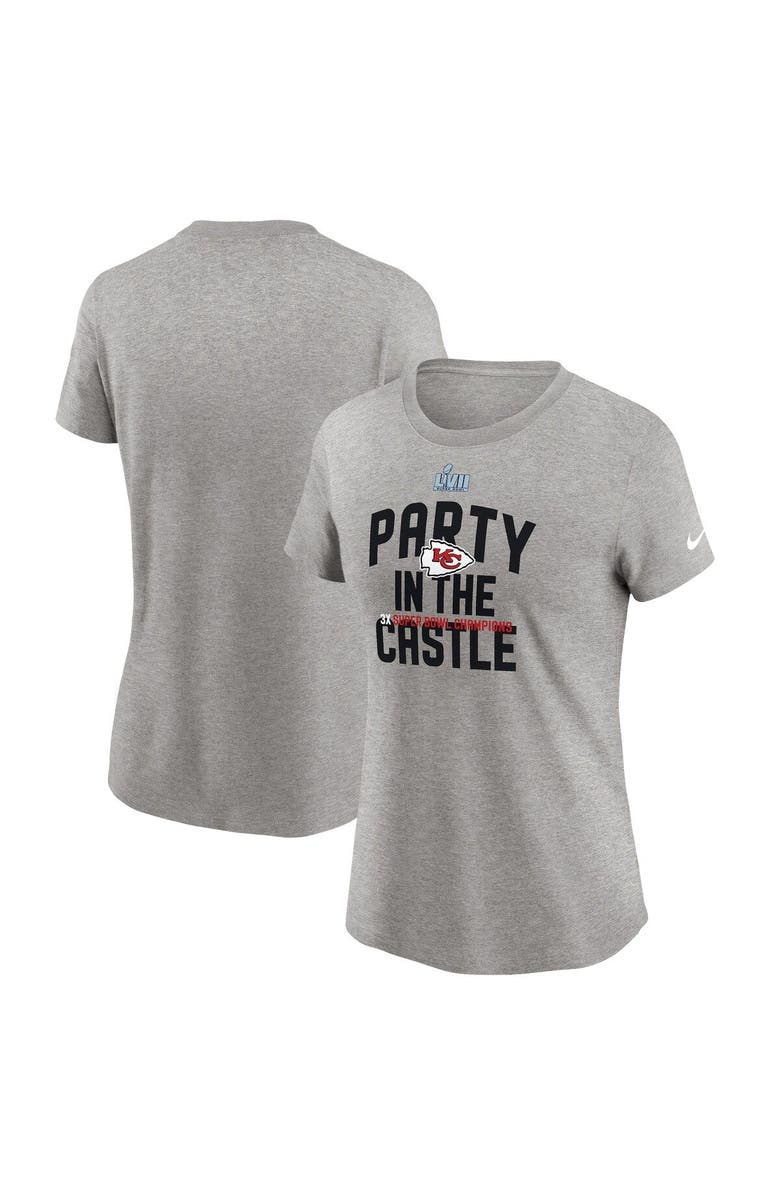 Nike Women's Nike Gray Kansas City Chiefs Super Bowl LVII Champions Parade T-Shirt, Main, color, 