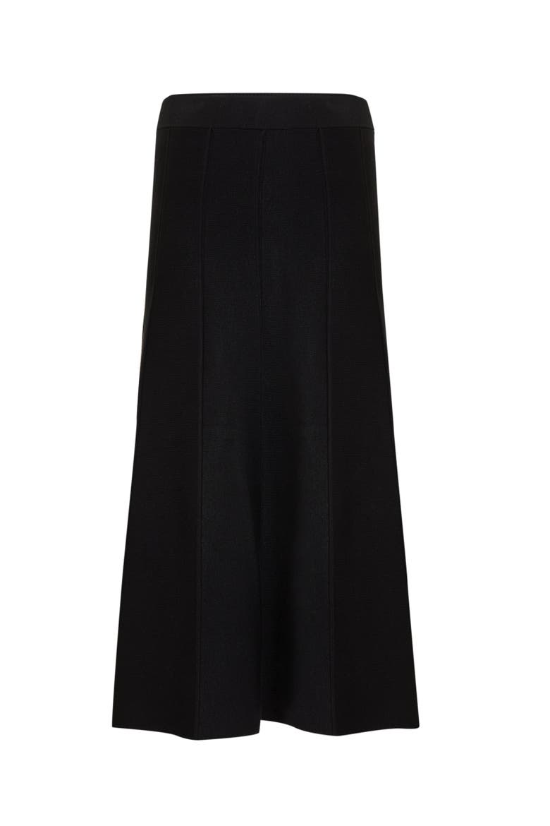 Creed High Waist Knit Midi Skirt, Main, color, Black