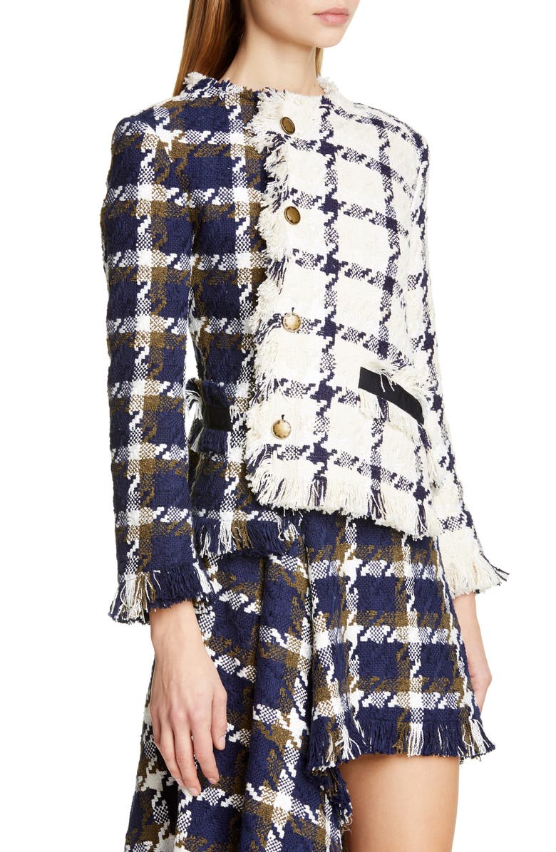 MONSE Two Tone Tweed Jacket, Alternate, color,