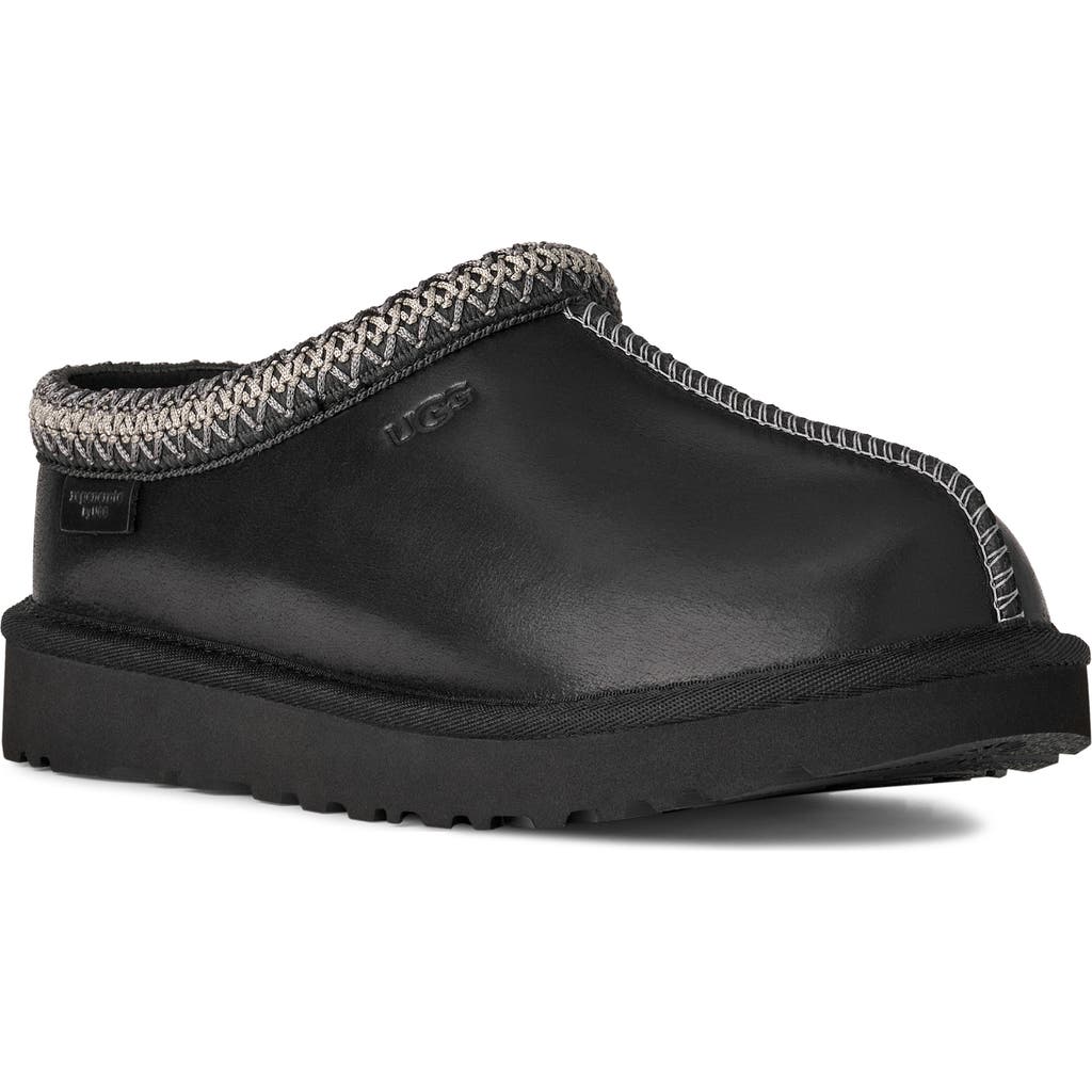 Ugg(r) Tasman Leather Slipper In Black