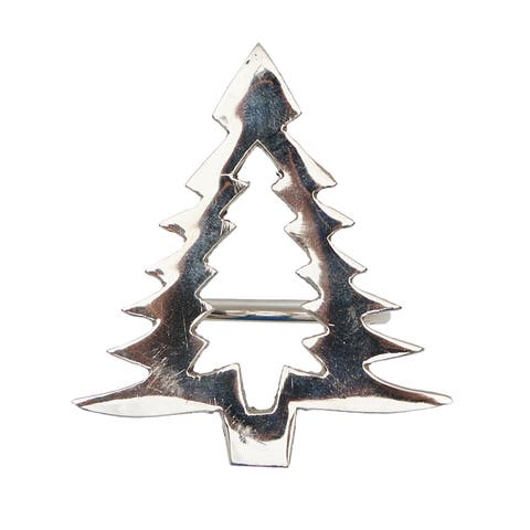 Brass Xmas Tree Napkin Ring