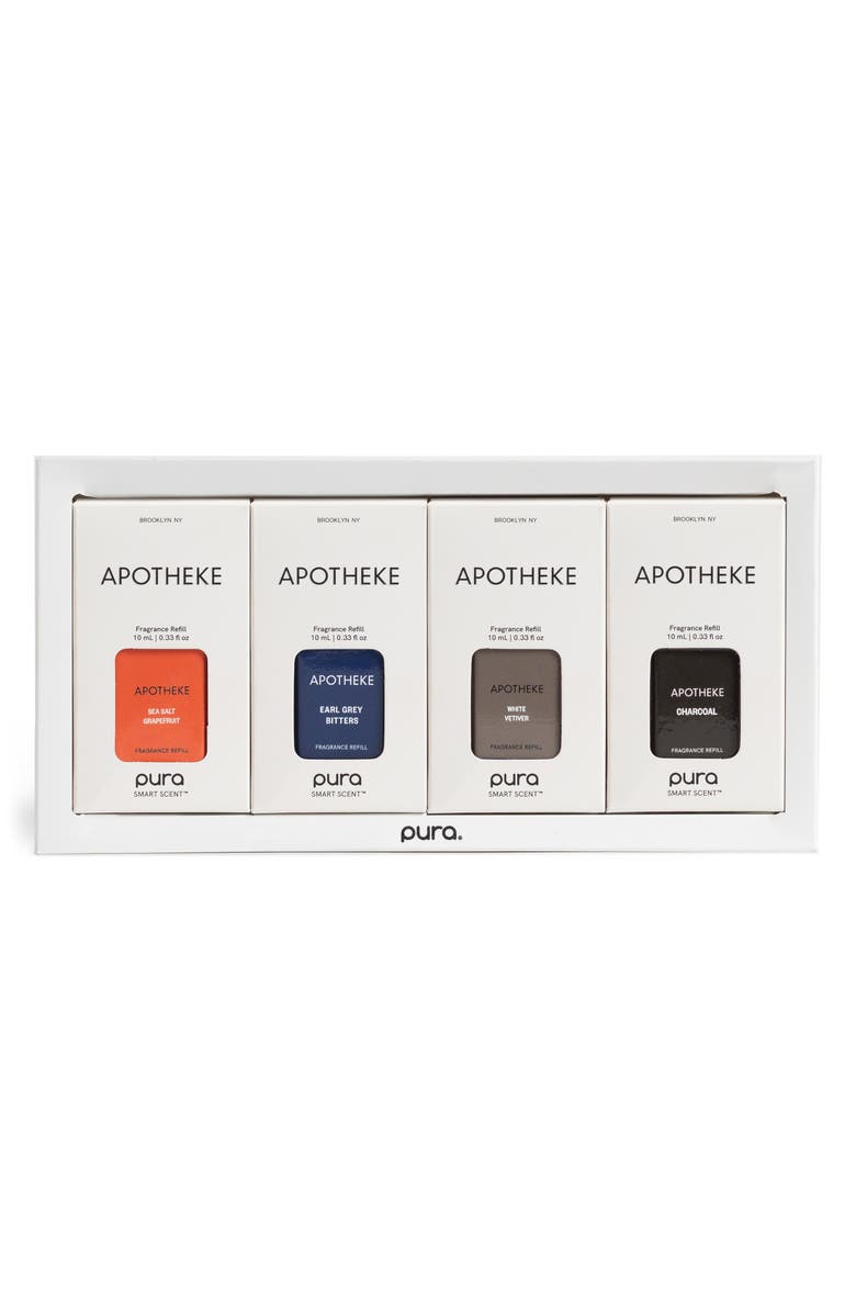 PURA x APOTHEKE 4-Pack Diffuser Fragrance Refills $72 Value, Main, color,