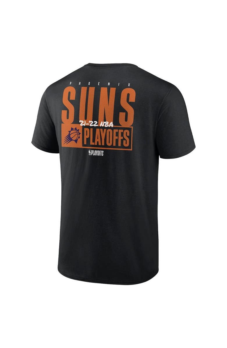FANATICS Men's Fanatics Branded Black Phoenix Suns 2022 NBA Playoffs Dunk T-Shirt, Alternate, color, 