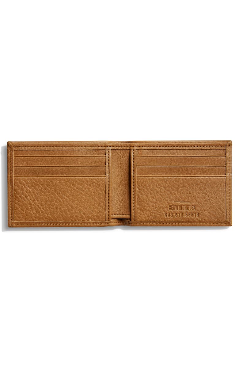 Shinola Slim Bifold Leather Wallet, Alternate, color,