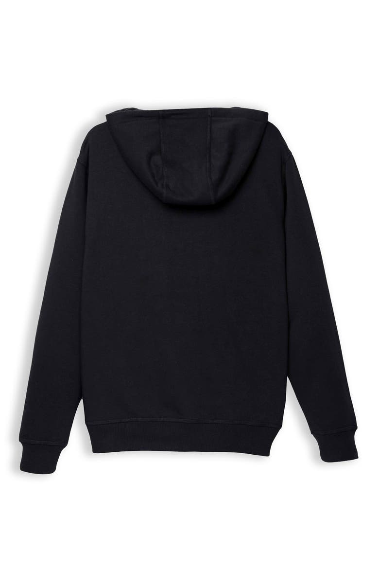 Taylor Double Zipper Pullover Hoodie, Alternate, color, Black