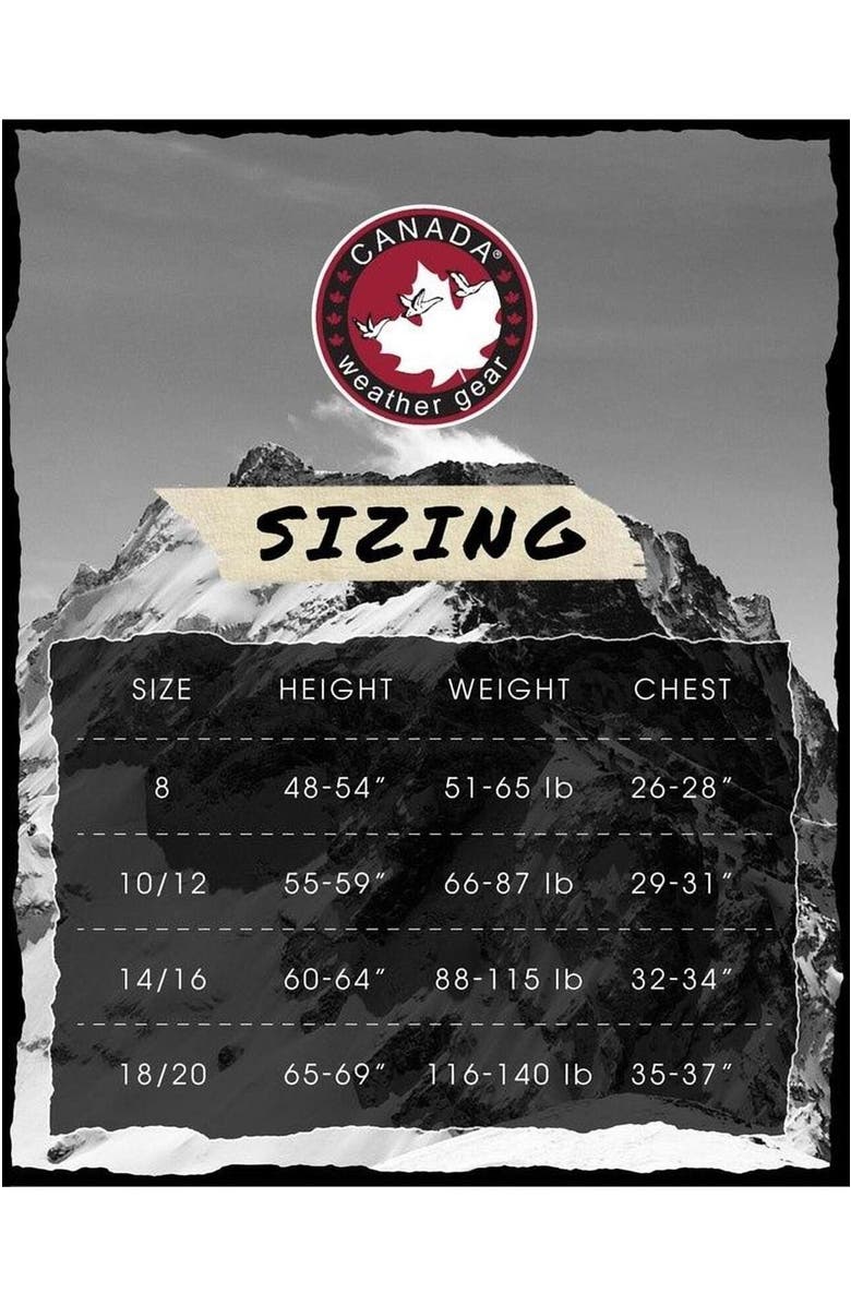 CANADA WEATHER GEAR Boys' Winter Bomber Jacket, Alternate, color, Oak