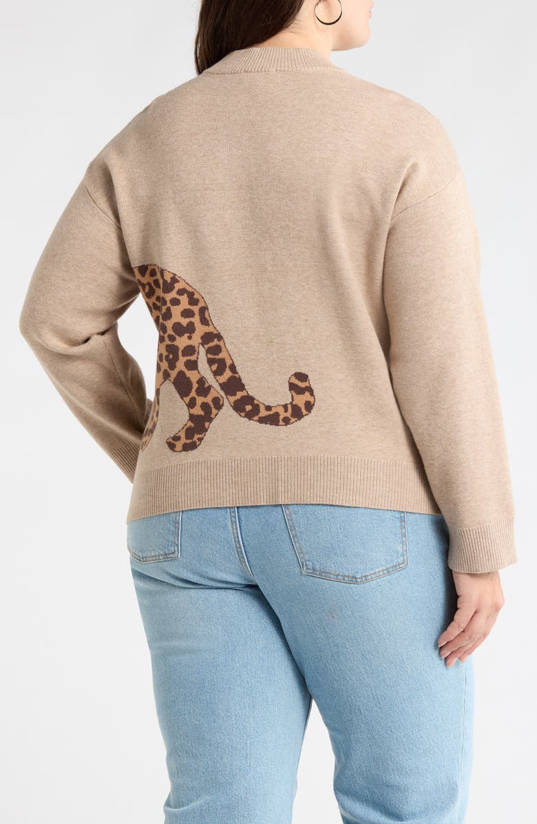 SUGARLIPS Jazara Leopard Sweater, Alternate, color,