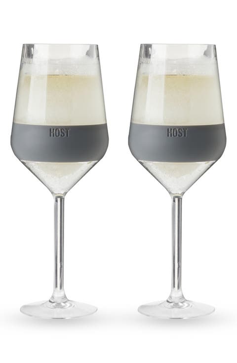 Wine Freeze Set of 2 Stemmed Wine Glasses