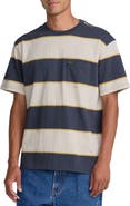 RVCA Dayshift Stripe Cotton Pocket T-Shirt