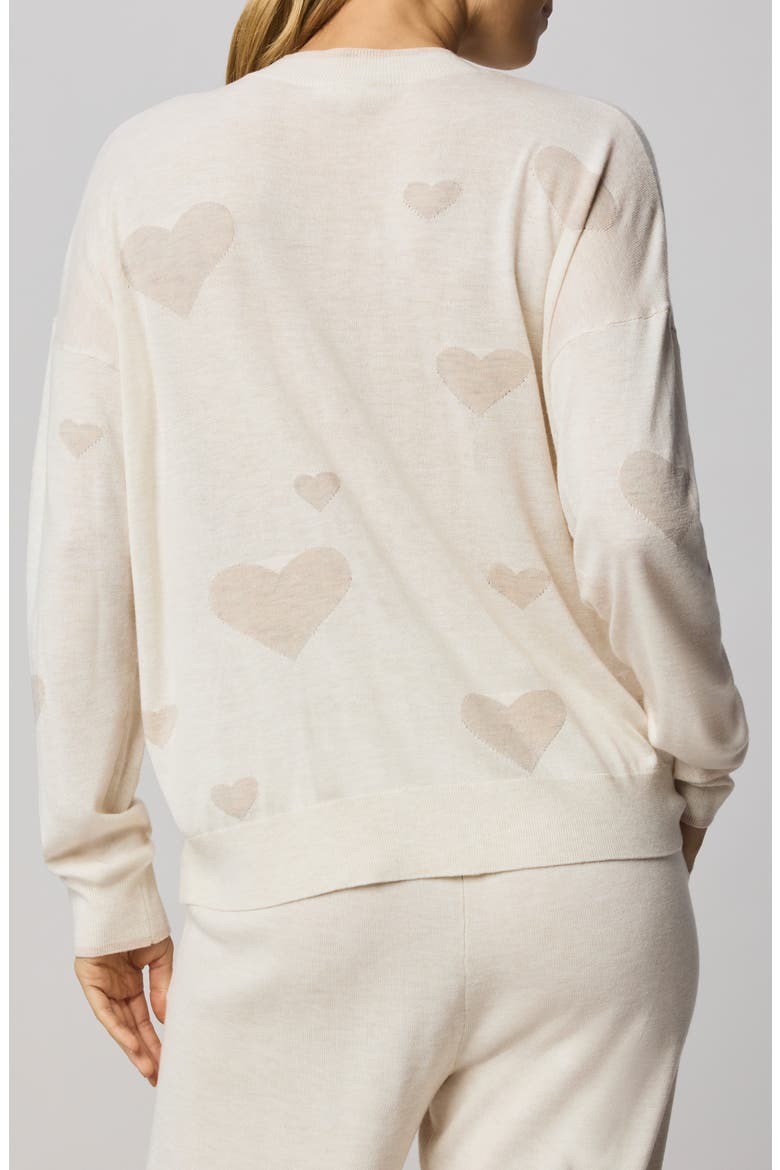 All the Love Cotton Blend Sweater, Alternate, color, PALE OAK HEATHER IVORY