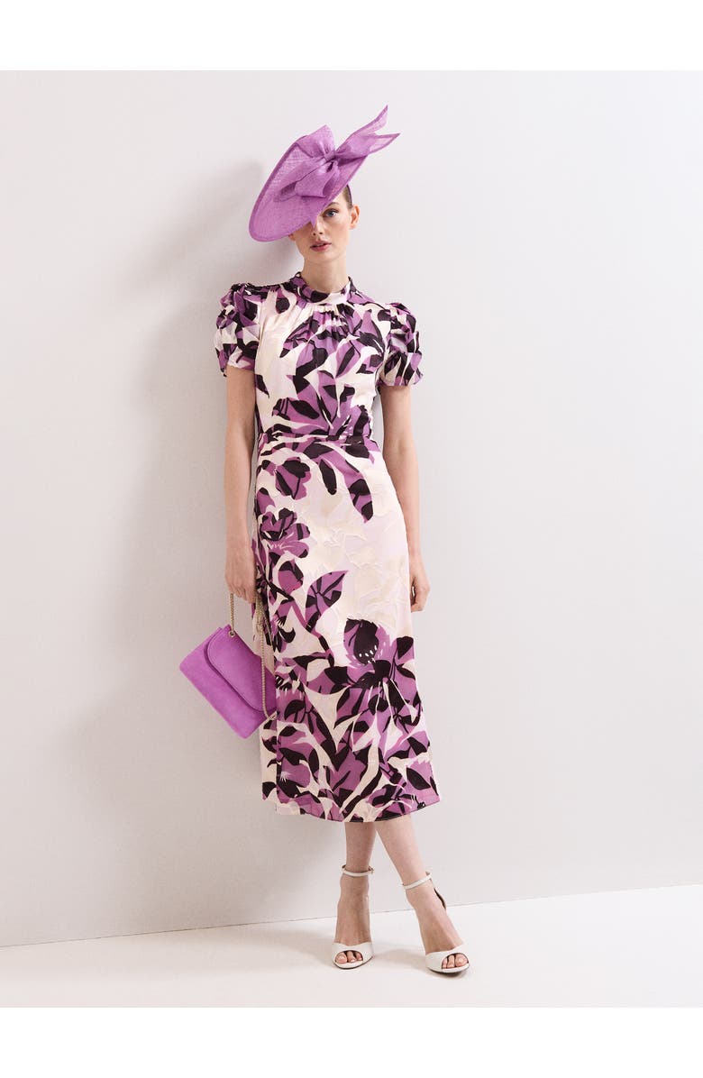 Phase Eight Suede Clutch Bag, Alternate, color, Pink