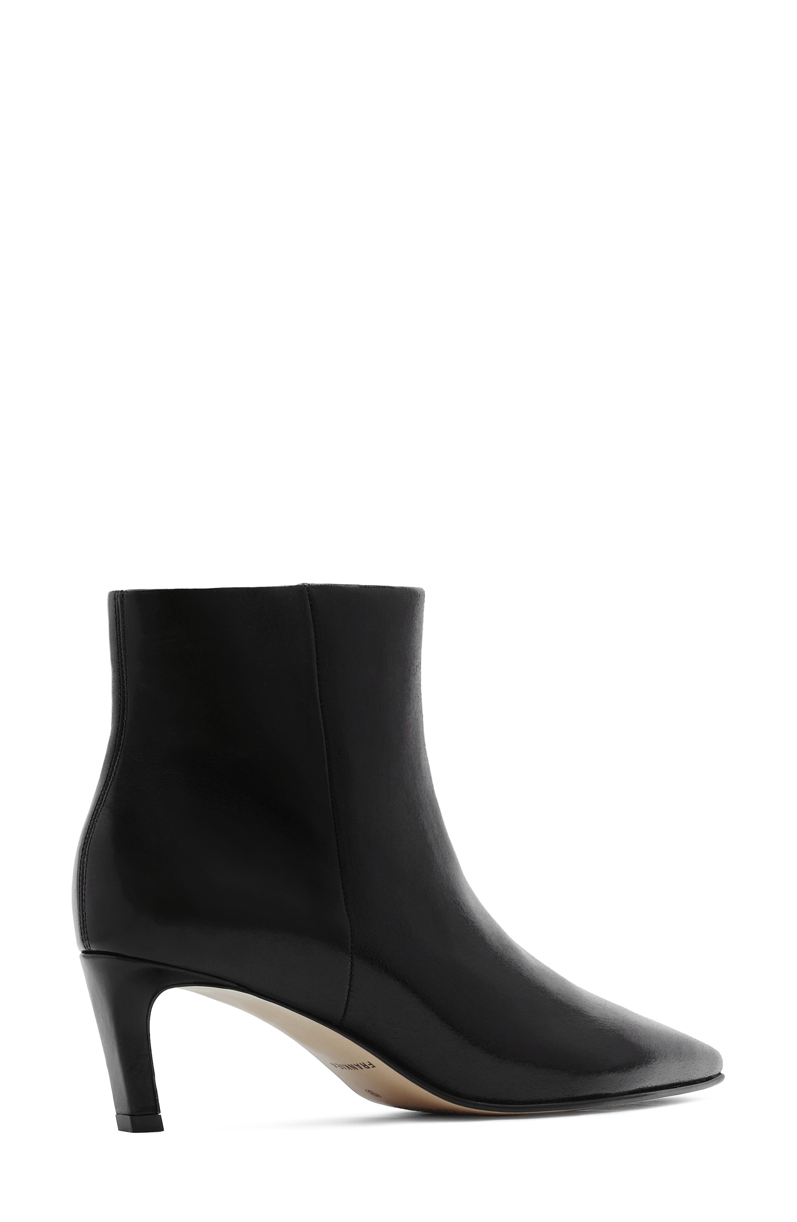 Suki Leather Bootie, Alternate, color, BLACK TEXTURE
