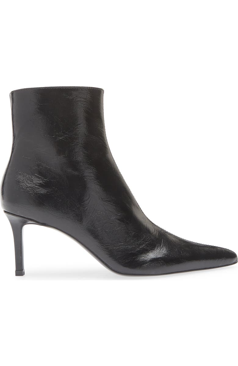 MANGO Valle Pointed Toe Bootie, Alternate, color, Black