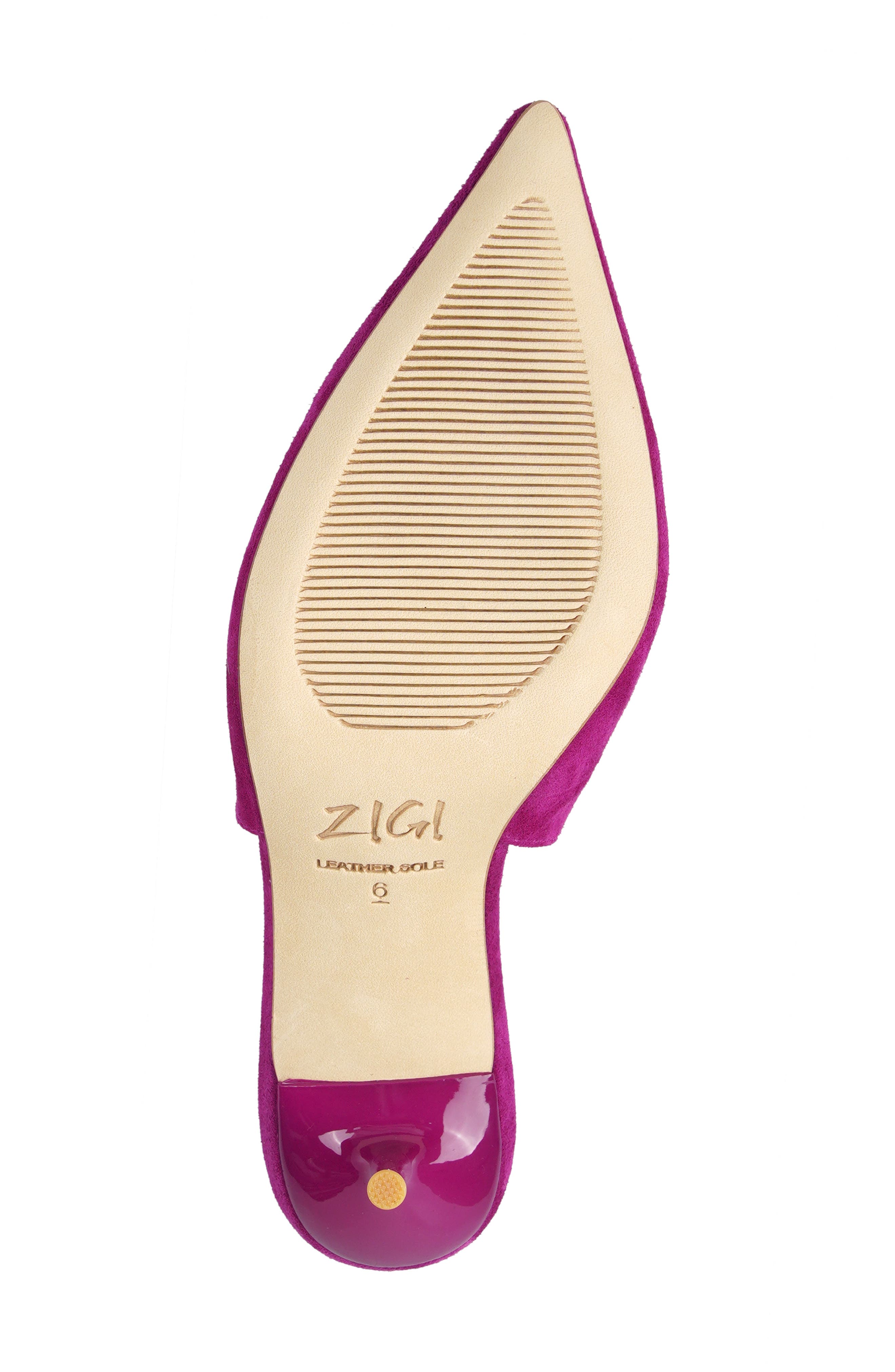 Slingback Pointed Toe Pump, Alternate, color, ORCHID SUEDE