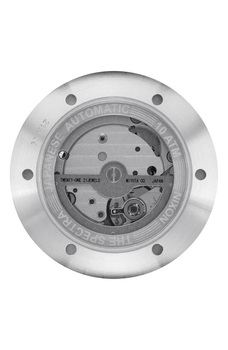 Nixon Spectra Automatic Bracelet Watch, 40mm, Alternate, color, Navy Sunray / Silver