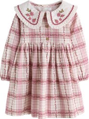 NEXT Kids' Embroidered Collar Frill Dress