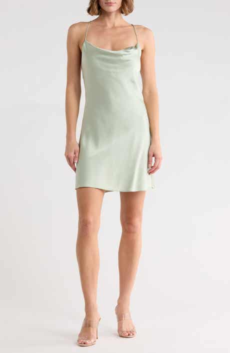 Alice + Olivia Harmony Cowl Neck Minidress