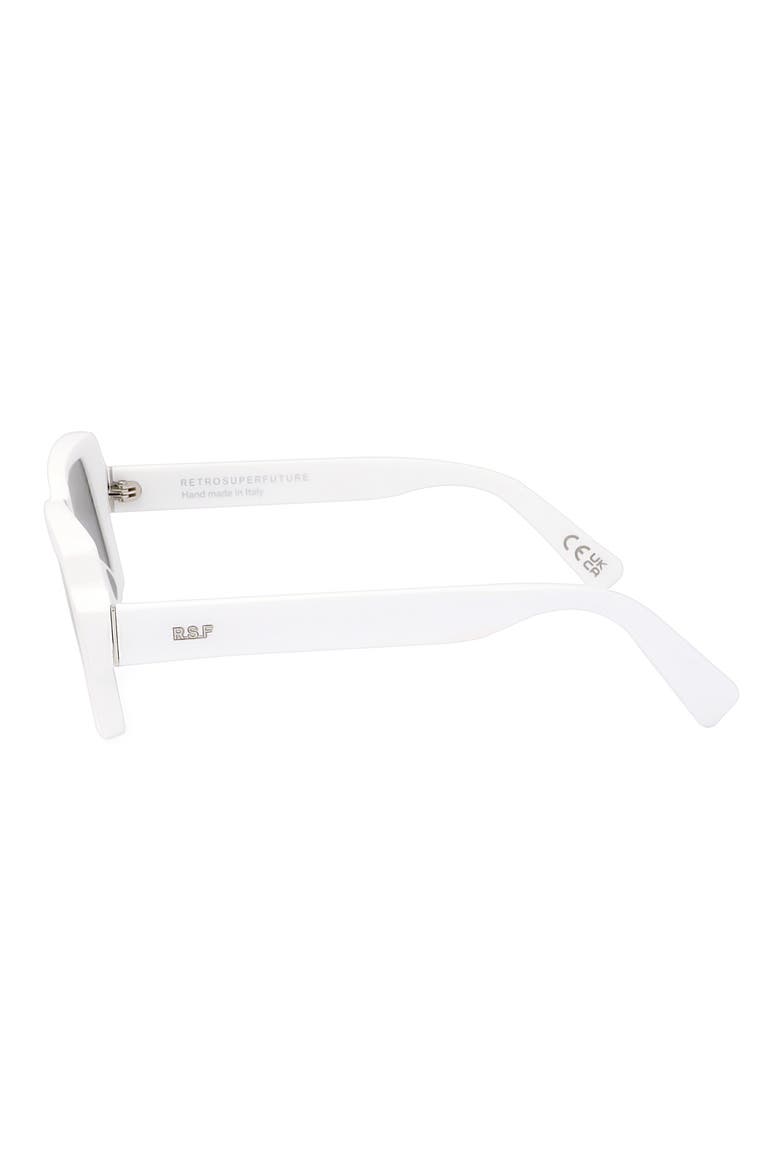 54mm Square Sunglasses, Alternate, color, WHITE/ DARK GREY