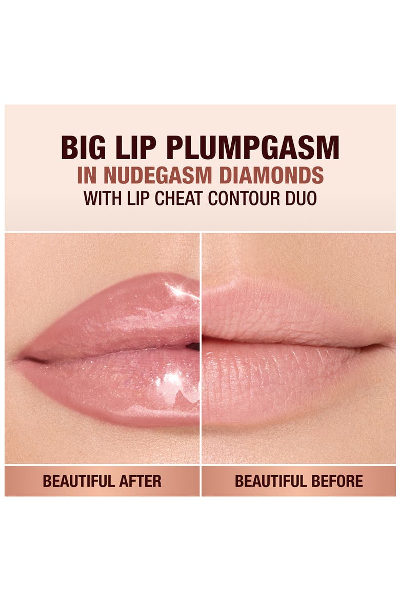 Pillow Talk Big Lip Plumpgasm Plumping Lip Gloss, Alternate, color, NUDEGASM DIAMONDS