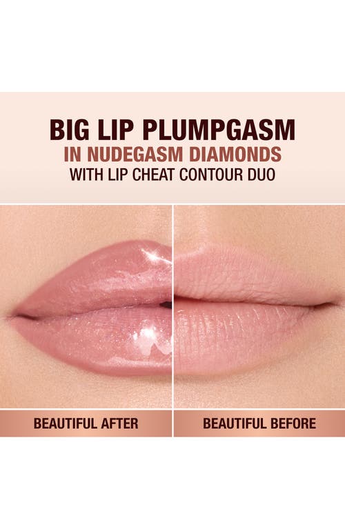 Charlotte Tilbury Pillow Talk Big Lip Plumpgasm Plumping Lip Gloss In Nude