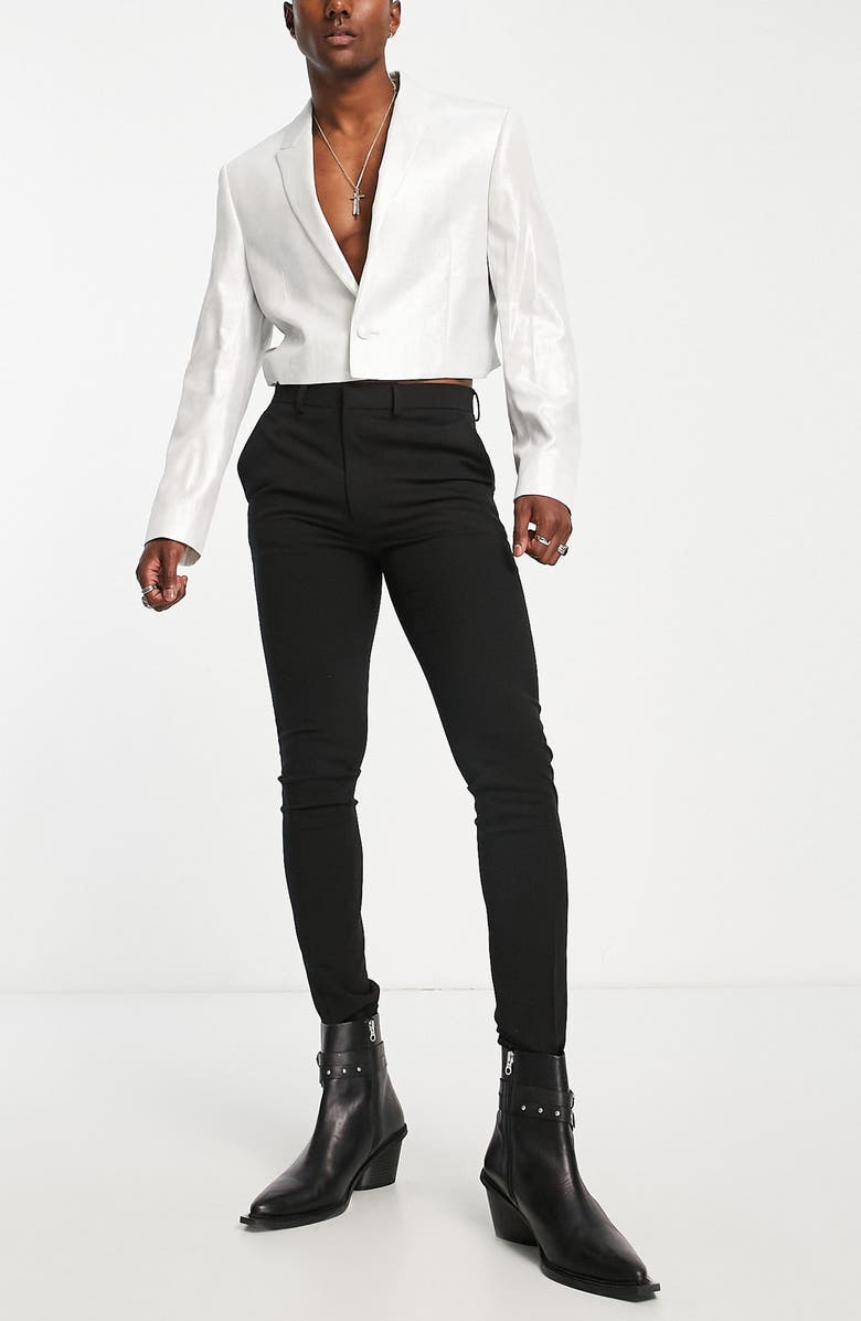 ASOS DESIGN Super Crop Blazer, Alternate, color,