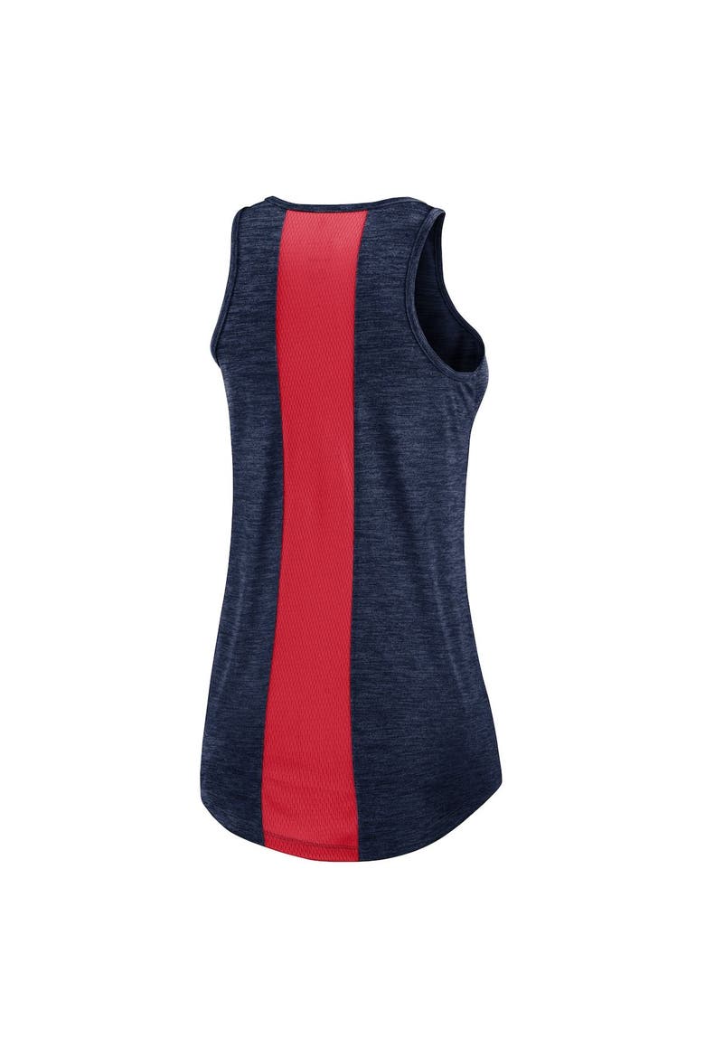 Women's Nike Navy Cleveland Guardians Dri-FIT Performance Right Mix High Neck Tank Top, Alternate, color, Navy
