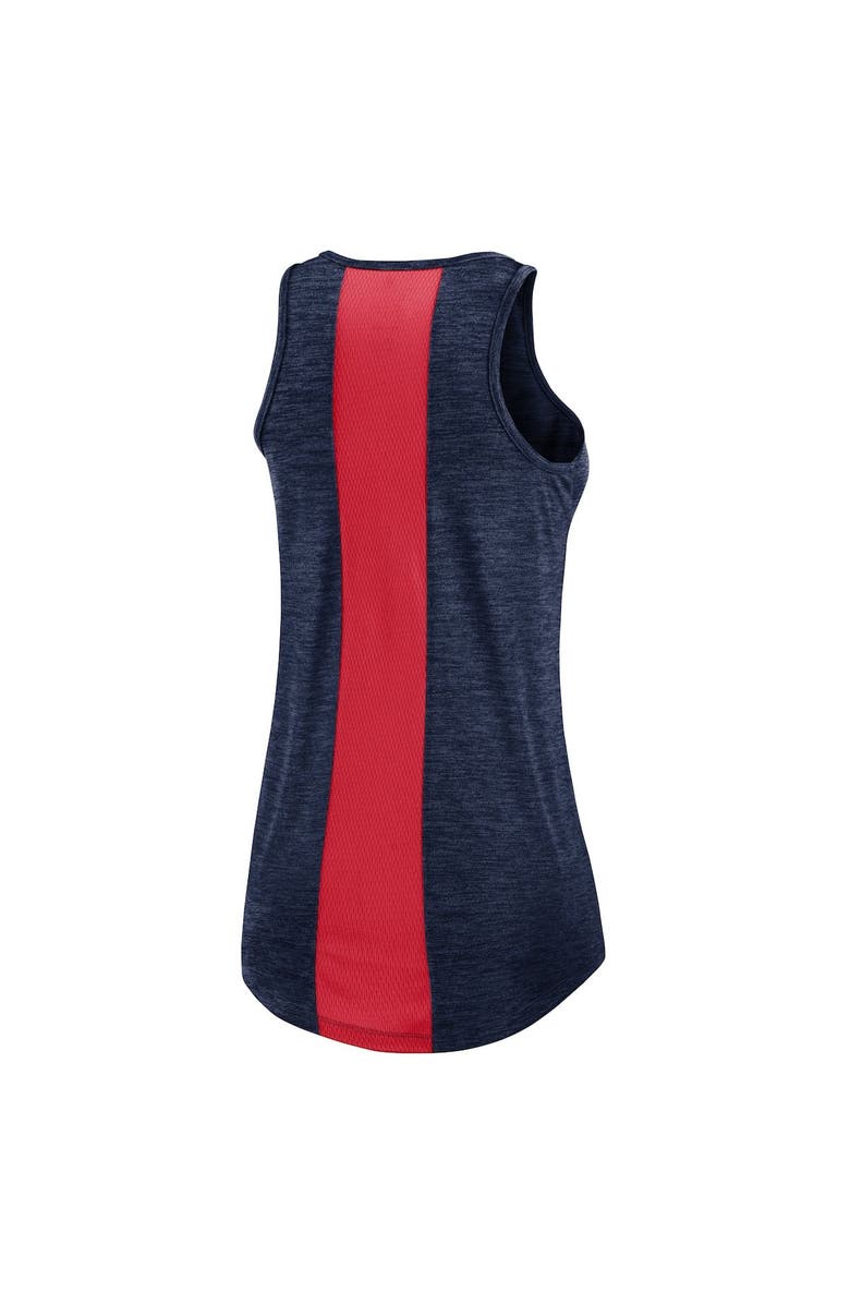 Nike Women's Nike Navy Cleveland Guardians Dri-FIT Performance Right Mix High Neck Tank Top, Alternate, color, 