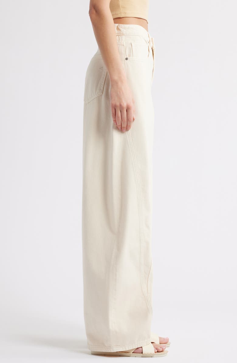 HIDDEN JEANS Seamed Barrel Leg Jeans, Alternate, color, Khaki