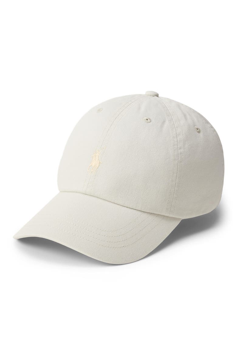 The Iconic Cotton Chino Adjustable Ball Cap, Main, color, STONE PEBBLE