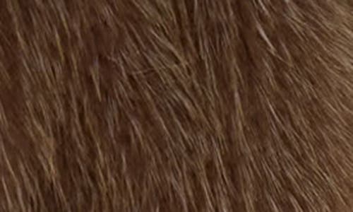 Mackage Kacela Faux-fur Wrap Coat In Brown