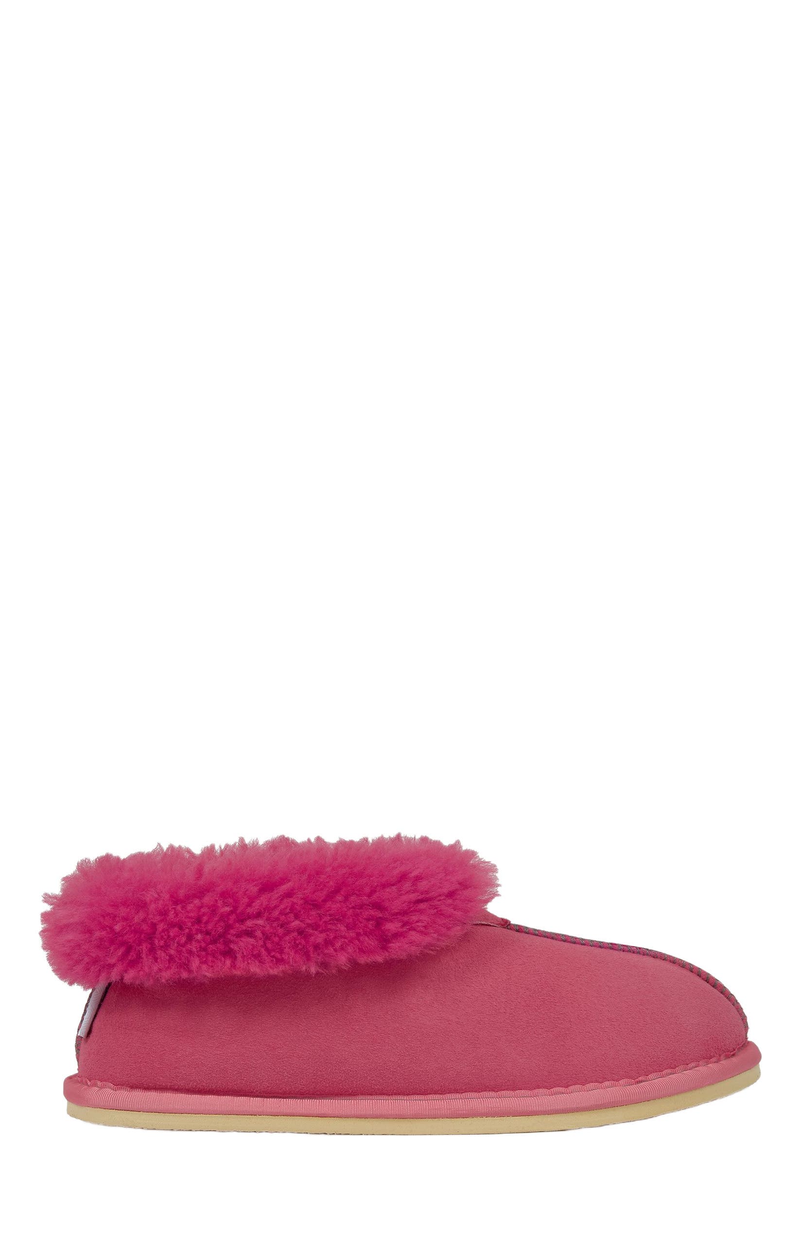 Celtic 
Co. Ladies
 Shearling Bootee Slippers, Alternate, color, Raspberry