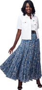 Jessica London Flowing Crinkled Maxi Skirt