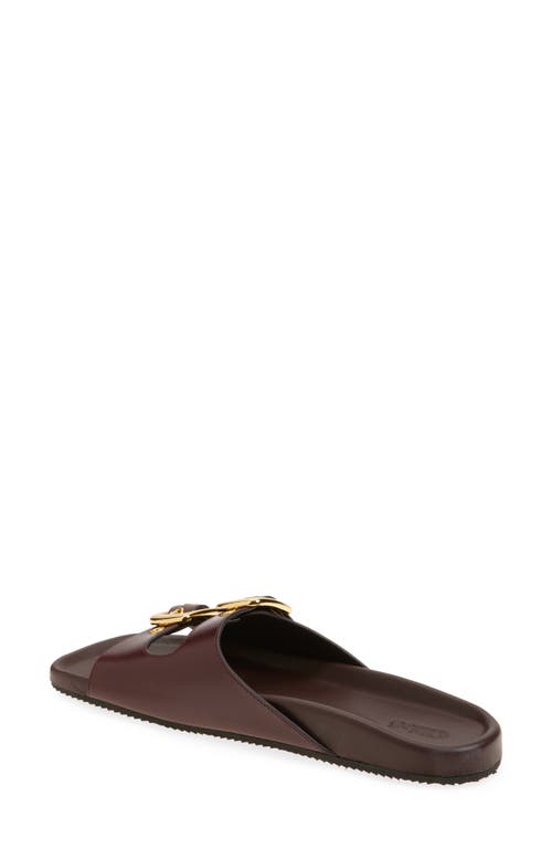 Shop Chloé Polly Double Strap Slide Sandal In Stormy Red