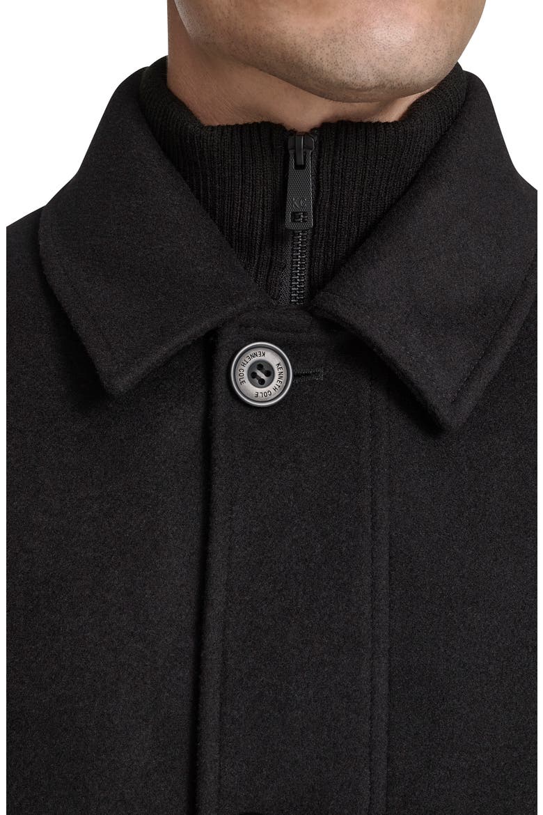 Single Button Wool Blend Knit Blazer, Alternate, color, BLACK